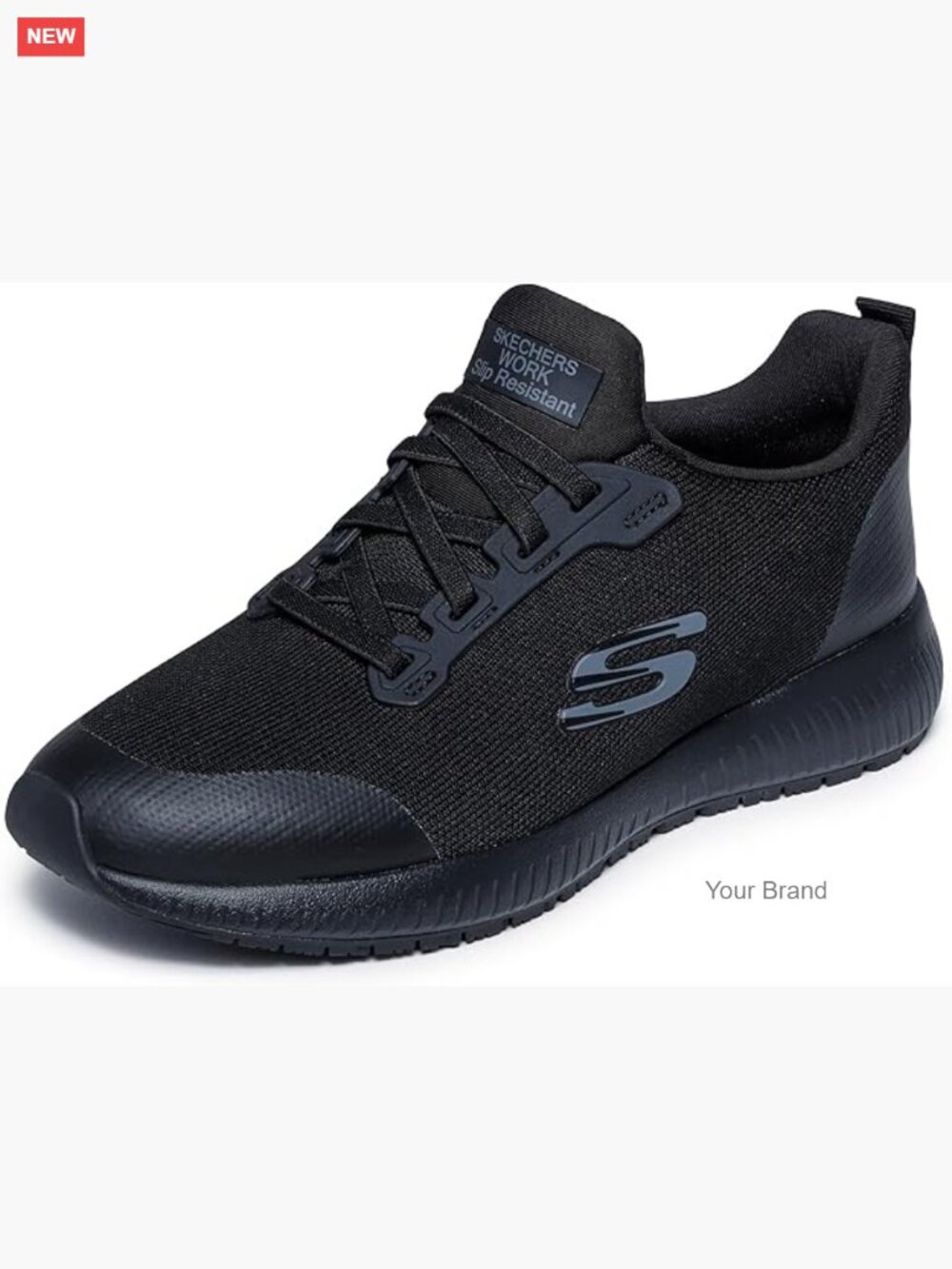 Slip Resistant Work Shoes Memory Foam Cushioned Walking Sneakers
